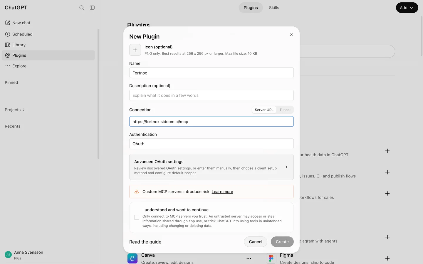 Click OAuth