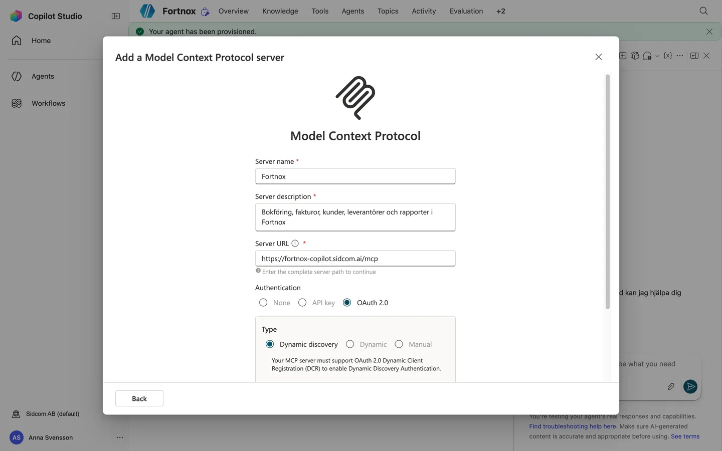 Click Dynamic discovery