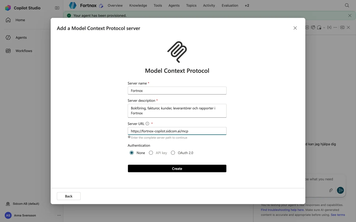 Click OAuth 2.0